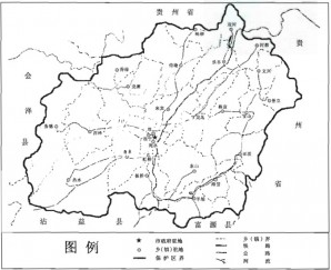  宣威火腿生产地域限制图例